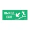 Пиктограмма (Наклейка) Выход / Лестница Вниз / Фигура для аварийно-эвакуационного светильника IP20 | V5-EM01-60.001.025 | VARTON