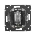 VALENA Розетка телевизионная TV проходная в рамку алюминий 14дБ