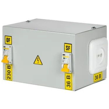Ящик с понижающим трансформатором ЯТП-230/36/0.25 IP30 с автоматами УХЛ4