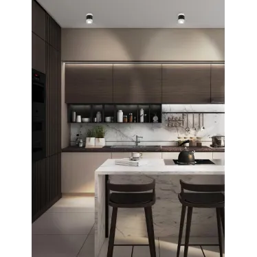 Светильник настенно-потолочный спот OL34 WH/BK MR16 GU10, черный, белый