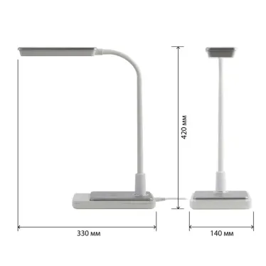 Светильник настольный светодиодный NLED-499-10W-W светодиодный с основанием белый