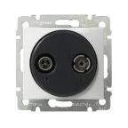 VALENA Розетка телевизионная TV-FM звезда в рамку белая