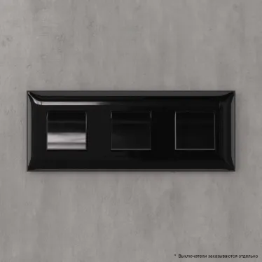 Avanti Рамка ARTLEBEDEV Черный квадрат 6 модульная