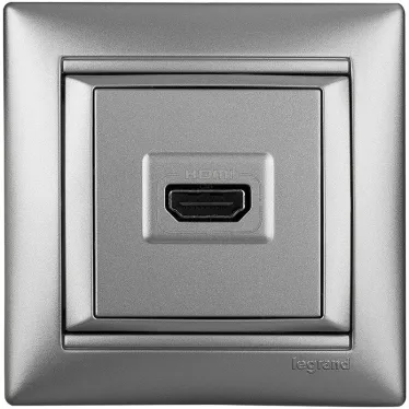 VALENA Рамка 1 пост горизонтальная алюминий