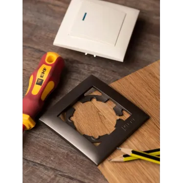 Валенсия Рамка 1-местная графит