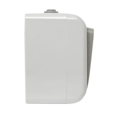 Блок розетка Мурманск 1-м 16А с заземлением с крышкой + двухклавишный выключатель IP54 серый