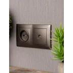 Валенсия Рамка 2-местная графит