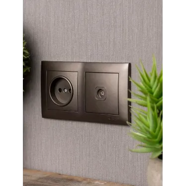 Валенсия Рамка 2-местная графит