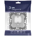 Датчик движения 2-проводной, 180-250В, 200Вт, Эра Eleg, алюминий,14-4103-03