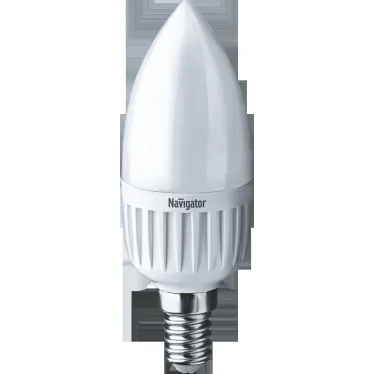 Лампа светодиодная LED 5Вт Е14 230В 6500К NLL-P-C37-5-230-6.5K-E14-FR свеча матовая | 61249 | Navigator