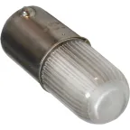 Лампа сменная красная BA9S с подсветкой неон 240В