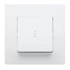 ETIKA Переключатель одноклавишный с подсветкой белый автоматические зажимы 10AX