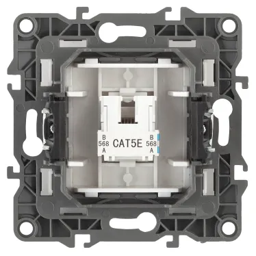 Розетка информационная 12-3107-15 RJ45,  перламутр (10/100/2500) |Б0019353 | ЭРА
