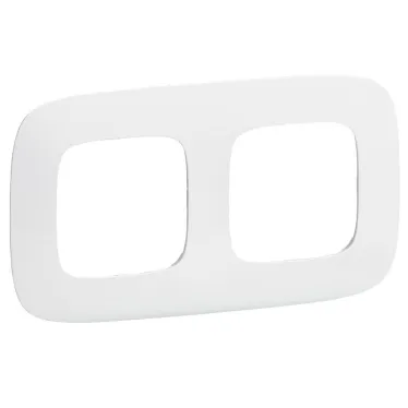 Valena ALLURE Рамка 2 поста белая универсальная