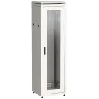 Шкаф сетевой 19' LINEA N 33U 600х600мм стеклянная передняя дверь серый