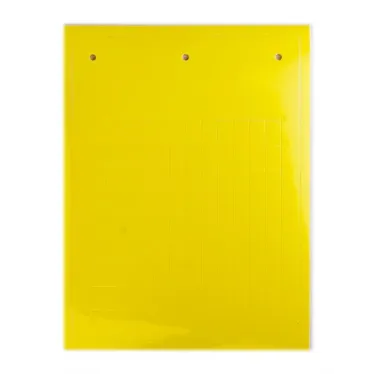 Табличка эластичная 12x8мм. Клейкое основание. Винил. Желтая (96 шт. на пластине, упак. по 10 листов)