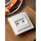 Розетка Минск RJ-45+Phone СП белая