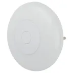 Ночник - светильник светодиодный NN-632-SW-W в розетку с выключателем белый