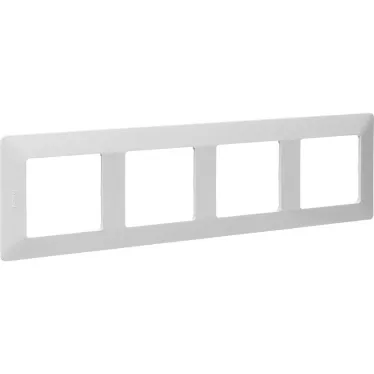 Valena LIFE Рамка 4 поста белая универсальная