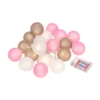 Тайские фонарики «Вельвет» 3,5 м, прозрачный ПВХ, 20 LED, теплый белый, питание 2 х АА (батарейки не в комплекте) | 303-087 | NEON-NIGHT