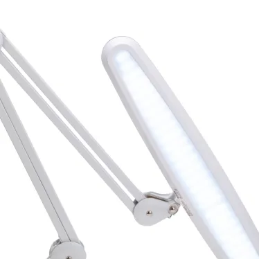 Настольная бестеневая лампа на струбцине , 117 LED, Blue Stream, 4 уровня яркости, белая | 31-0409 | REXANT