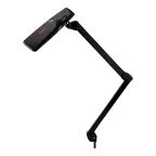 Настольная бестеневая лампа на струбцине , 84 LED, регулятор яркости, черная | 31-0411 | REXANT