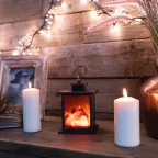 Светодиодный камин "Кантри" с эффектом живого огня 12х12х18,5 см, батарейки 3хАА (не в комплекте) | 511-031 | NEON-NIGHT