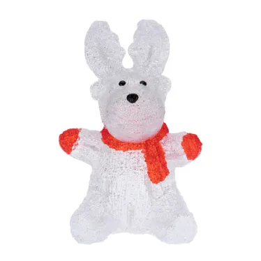 Акриловая светодиодная фигура Олененок в шарфе 20х17х30 см, 24 светодиода, батарейки 2хAA (не входят в комплект) | 513-314 | NEON-NIGHT