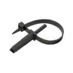 Хомут дюбельный 7х150 черный (50шт) PROxima