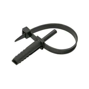 Хомут дюбельный 7х150 черный (50шт) PROxima