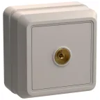 ОКТАВА Розетка телевизионная бежевая