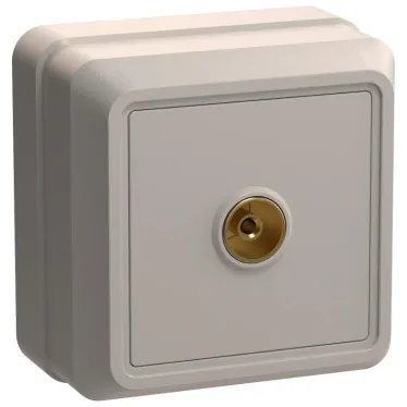 ОКТАВА Розетка телевизионная бежевая