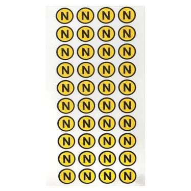 Наклейка N круглая d-20мм