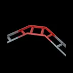 Угол лестничный горизонтальный 90 гр. 50х600х1,2 мм HD