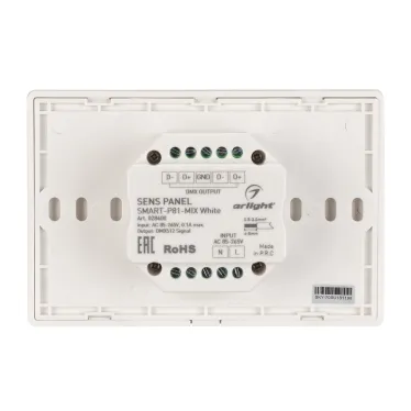 Панель Sens SMART-P81-MIX White (230V, 4 зоны, 2.4G) (Arlight, IP20 Пластик, 5 лет) | 028400 | Arlight