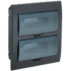 Корпус модульный пл. встр. ЩРВ-П-24 черный IP41