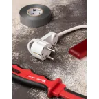 Вилка угловая плоская с/з белая СТЕЛС 16А 250В PRO