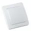 Переключатель одноклавишный скрытый белый 10А