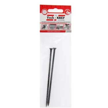 Саморез гипсокартон/дерево 4,8х127 черный (2шт) - пакет