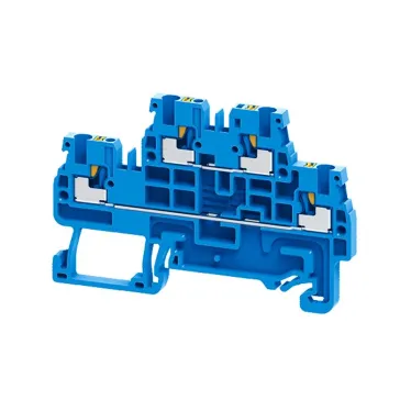 Клемма 2х-ярусная push-in 2,5 кв.мм, без перем. OptiClip CPDL-2,5-2L-I-BU-синий