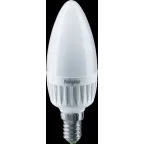 Лампа светодиодная LED 7вт E14 белый матовая свеча