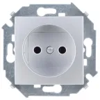 Розетка 2P, 16А, 250В, винтовой зажим, алюминий