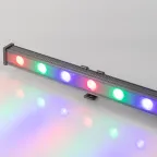 Прожектор светодиодный архитектурный AR-LINE-1000S-18W-24V RGB (Grey, 30 deg, DMX512) | 023623 | Arlight