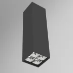 Светодиодный светильник DL-Box Reflect Multi 2x2 накладной 10 Вт 4000 К 80х80х300 мм RAL9005 черный муар DALI | V1-R0-90255-20D36-2001040 | VARTON