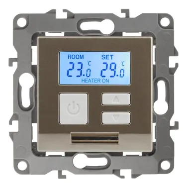 Терморегулятор универс.230В-Imax16А, Эра12, шампань, 12-4111-04