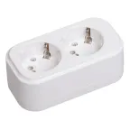 Колодка K02 2 места 2P+PE 16A CLASSIC