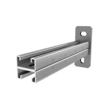 Консоль СТРАТ двойная 41х21, база 400, толщ. 2,5 мм, гальван. цинк