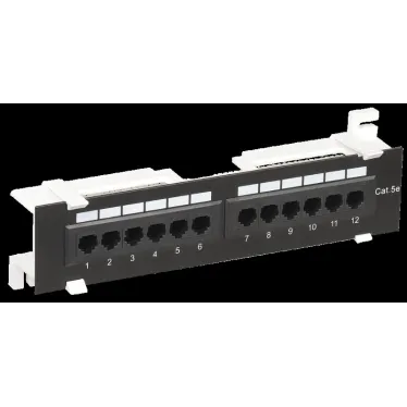 Патч-панель категория 5E UTP 12 портов(Dual)