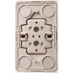 ЭТЮД Розетка двойная наружная без заземления без шторок Сосна