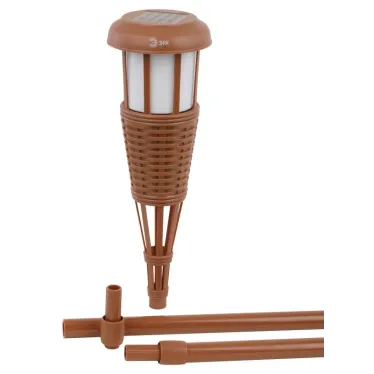 Светильник уличный ERASF22-35 на солнечной батарее садовый Факел бамбук